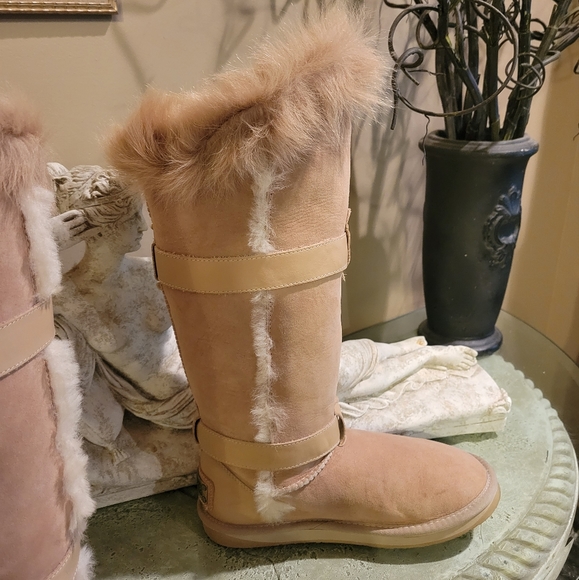 Australia Luxe Collective Tsar Tall Sheepskin Boots in Sand size 9 #415 - Picture 13 of 17
